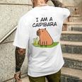 アイ・アム・ア・カイピバラ～カイピリーニャ・カクテル好きのカピバラ～ メンズTシャツ バックプリント 彼への贈り物