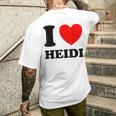 アイ・ラブ・ハイジ メンズTシャツ バックプリント 彼への贈り物