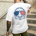 アメリカン・イーグル アメリカ国旗 7月4日 愛国 メンズTシャツ バックプリント 彼への贈り物