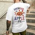アメリカ国旗-アメリカン・アズ・アップルパイ メンズTシャツ バックプリント 彼への贈り物