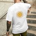 アルゼンチン国旗 アルゼンチン代表チームスタイル 5月の太陽 メンズTシャツ バックプリント 彼への贈り物