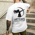 アルテミス 古代ギリシャの女神 メンズTシャツ バックプリント 彼への贈り物