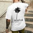アロハ ハワイ ハワイアン ヤシの木 メンズTシャツ バックプリント 彼への贈り物