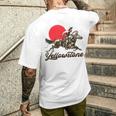 イエローストーン国立公園 カウボーイ&馬 ラングラー ビンテージ メンズTシャツ バックプリント 彼への贈り物