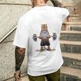 ウェイトリフティング 筋トレ バーベル やる気がないなら家に帰れ トラ 虎 メンズTシャツ バックプリント 彼への贈り物