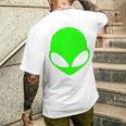 エイリアンヘッド グリーンフェイス ファニービリーブ Ufo ヒューマンコスチューム Edm 長袖tシャツ メンズTシャツ バックプリント 彼への贈り物