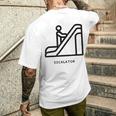 エスカレーター メンズTシャツ バックプリント 彼への贈り物