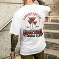エスプレッソ・マティーニ・ソーシャル・クラブ・ウォッカ・コーヒー・ラバー・カクテル メンズTシャツ バックプリント 彼への贈り物
