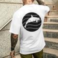 オルカ ヴィンテージ クジラ 海洋動物 クジラ メンズTシャツ バックプリント 彼への贈り物