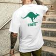 オーストラリア地図 カンガルーtシャツ オーストラリア カンガルー オーストラリア メンズTシャツ バックプリント 彼への贈り物
