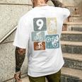 キッズ 9歳の男の子サイクリスト9歳の誕生日バイクマウンテンバイク メンズTシャツ バックプリント 彼への贈り物