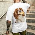 キャバリア・キング・チャールズ・スパニエル・チーズ・ドッグキャバリアー 長袖tシャツ メンズTシャツ バックプリント 彼への贈り物