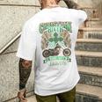 キリスト教バイカーライドウィズジーザスオートバイバックプリントデザイン メンズTシャツ バックプリント 彼への贈り物