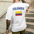 コロンビア国旗 メンズTシャツ バックプリント 彼への贈り物