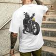 ゴリラ バイク バイカー メンズTシャツ バックプリント 彼への贈り物
