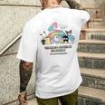 サンリオキャラクターズ Usデザイン レインボー メンズTシャツ バックプリント 彼への贈り物