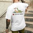 ジュラシック・ワールド Dinosaurs Loose Illust メンズTシャツ バックプリント 彼への贈り物