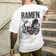 ストリートウェア ラーメン カワイイ オタク マンガ アニメ バックプリント モダン メンズTシャツ バックプリント 彼への贈り物