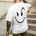 スマイリーシャツ スマイリーフェイス かわいいグラフィック メンズTシャツ バックプリント 彼への贈り物