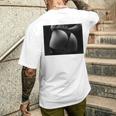 セクシー ブラック ホワイト 写真 美しいお尻 Tバック 長袖tシャツ メンズTシャツ バックプリント 彼への贈り物