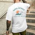 ソルティ リル ビーチ シンガポール 旅行 お土産 シンガポール メンズTシャツ バックプリント 彼への贈り物
