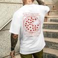 ダヴィンチ・ヴィトルヴィアンマン・ピザ メンズTシャツ バックプリント 彼への贈り物