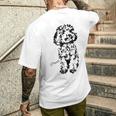 トイプードル かわいい犬好きのギフト レディース スタンダードプードル メンズ メンズTシャツ バックプリント 彼への贈り物