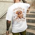トイプードル 犬種 ペットプードル ママ メンズTシャツ バックプリント 彼への贈り物