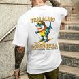 トララリーノ・ゴルゴンゾーラ – トララレロチーズミッションのスキーシャーク。 長袖tシャツ メンズTシャツ バックプリント 彼への贈り物