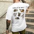 ナマケモノ 面白い動物 キュート ナマケモノ 恋人 ギフト メンズTシャツ バックプリント 彼への贈り物