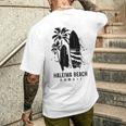 ハレイワ ビーチ ハワイ サーフィン ビンテージ サーフィン サーファー メンズTシャツ バックプリント 彼への贈り物