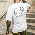 ハローキティ Usデザイン ウインク メンズTシャツ バックプリント 彼への贈り物
