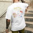 ハローキティ ハピネスマイルーム メンズTシャツ バックプリント 彼への贈り物