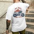 バイク 面白tシャツ No Bike No Life メンズ オートバイ モーターサイクル おもしろ ツーリング 服 メンズTシャツ バックプリント 彼への贈り物
