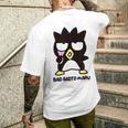 バッドばつ丸 あっかんべー ライトカラー メンズTシャツ バックプリント 彼への贈り物