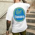 バナナ ステッカー フルーツ レイジー ハロウィン コスチューム メンズTシャツ バックプリント 彼への贈り物