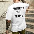パワー・トゥ・ザ・ピープル メンズTシャツ バックプリント 彼への贈り物