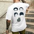 ビッグバン理論ロゴ グループヘア メンズTシャツ バックプリント 彼への贈り物