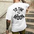 ビットコインから月へ、ビットコイン100k、ビットコイン暗号。 メンズTシャツ バックプリント 彼への贈り物