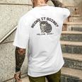 ピクセル アニマルズ マヌルネコ Manul Pallas's Cat 黒フォント メンズTシャツ バックプリント 彼への贈り物