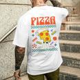 ピザ愛好家 ピザピース メンズTシャツ バックプリント 彼への贈り物