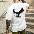 フェニックス 不死鳥 神話上の生き物 灰からのフェニックス 火 フェニックス メンズTシャツ バックプリント 彼への贈り物