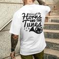 フレンチホルン ダブルホルン メンズTシャツ バックプリント 彼への贈り物