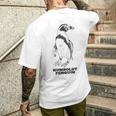 フンボルトペンギン メンズTシャツ バックプリント 彼への贈り物