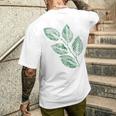 ブナの葉 植物 自然と森林 木のグラフィックス メンズTシャツ バックプリント 彼への贈り物