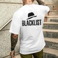 ブラックリストハットアイコン メンズTシャツ バックプリント 彼への贈り物