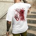 ブラッドシャツ ブラッディスプラッター ハロウィン 血 ステンド グラフィック メンズTシャツ バックプリント 彼への贈り物
