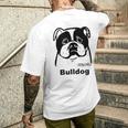 ブルドッグ メンズTシャツ バックプリント 彼への贈り物