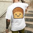 ベーカリー パン ブリオッシュ シンプルでミニマルなユーモア ブリオッシュ メンズTシャツ バックプリント 彼への贈り物