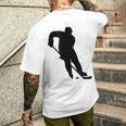 ホッケー選手 メンズTシャツ バックプリント 彼への贈り物